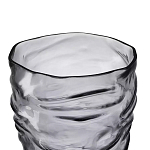 Ваза стеклянная фактурная Crumpled Vase 25,3 см варинант исполнения - 2 | Loft Concept в Липецке
