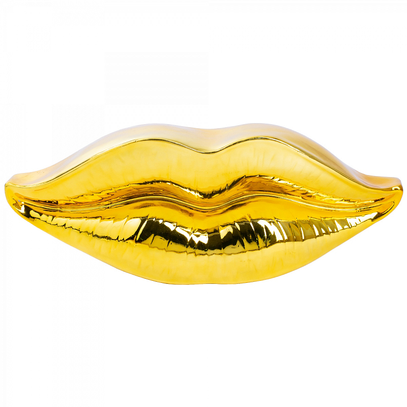 Настенный декор LIPS wall accessory GOLD Глянцевое золото Настенный декор LIPS wall accessory GOLD Глянцевое золото в Липецке | Loft Concept