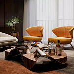 Дизайнерский журнальный стол волнистой формы Nyxacad варинант исполнения - 4 | Loft Concept в Липецке