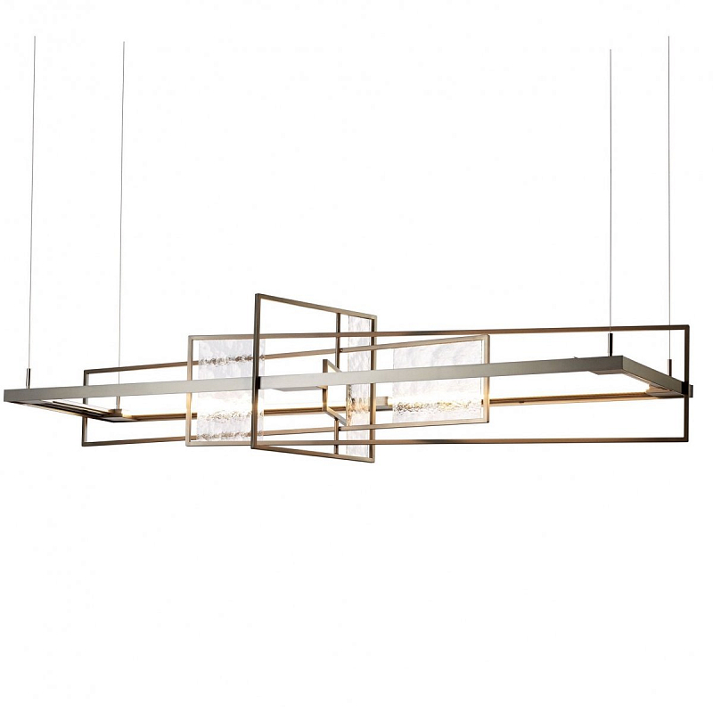 Люстра Summer LED Linear Suspension Light Латунь Прозрачный Люстра Summer LED Linear Suspension Light Латунь Прозрачный в Липецке | Loft Concept
