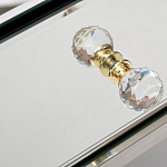 Тумбочка зеркальная с ящиком Mirror Chrome Cabinet варинант исполнения - 4 | Loft Concept в Липецке