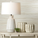 Настольная лампа с корпусом в форме вазы и белым абажуром Lots of Strokes варинант исполнения - 4 | Loft Concept в Липецке