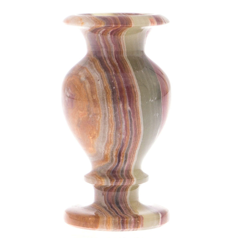 Ваза настольная для цветов из натурального оникса Onyx Vase Мульти Ваза настольная для цветов из натурального оникса Onyx Vase Мульти в Липецке | Loft Concept