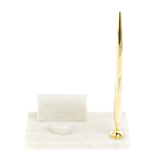 Подставка для телефона с ручкой из натурального камня креноид Natural Stone Stand варинант исполнения - 2 | Loft Concept в Липецке