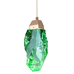 Подвесной светильник Soar Hanging Lamp Brass Green Зелёный варинант исполнения - 1 | Loft Concept в Липецке