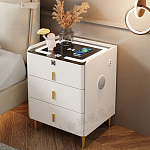 Умная прикроватная тумбочка c зарядкой для телефона Smart Furniture варинант исполнения - 1 | Loft Concept в Липецке