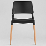Пластиковый стул на ножках из массива бука Ferret Black 4 шт варинант исполнения - 2 | Loft Concept в Липецке