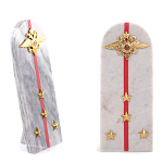 Сувенир Погон МВД из натурального камня мрамор Souvenir Epaulets варинант исполнения - 4 | Loft Concept в Липецке