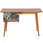 Письменный стол с принтом на ящиках Elise Desk варинант исполнения - 6 | Loft Concept в Липецке