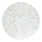 Столик с инкрустацией с перламутровым узором Dominic White варинант исполнения - 2 | Loft Concept в Липецке