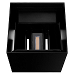 Уличный настенный светильник светодиодный формы куб черного цвета из металла Urban Minimalist варинант исполнения - 4 | Loft Concept в Липецке