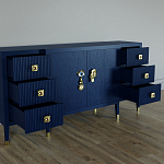 Большой Комод-буфет Elsa Dreams Blue с ящиками варинант исполнения - 1 | Loft Concept в Липецке