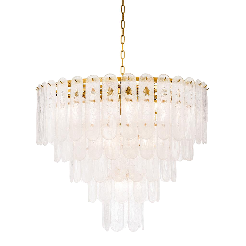 Люстра Chandelier Riveria Золотой Прозрачный Люстра Chandelier Riveria Золотой Прозрачный в Липецке | Loft Concept