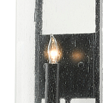 Бра с плафоном из прозрачного стекла на черном каркасе Glass Ball with Seeds варинант исполнения - 1 | Loft Concept в Липецке