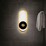 Бра с овальной рамой цвета латунь Midnight Orbit варинант исполнения - 5 | Loft Concept в Липецке