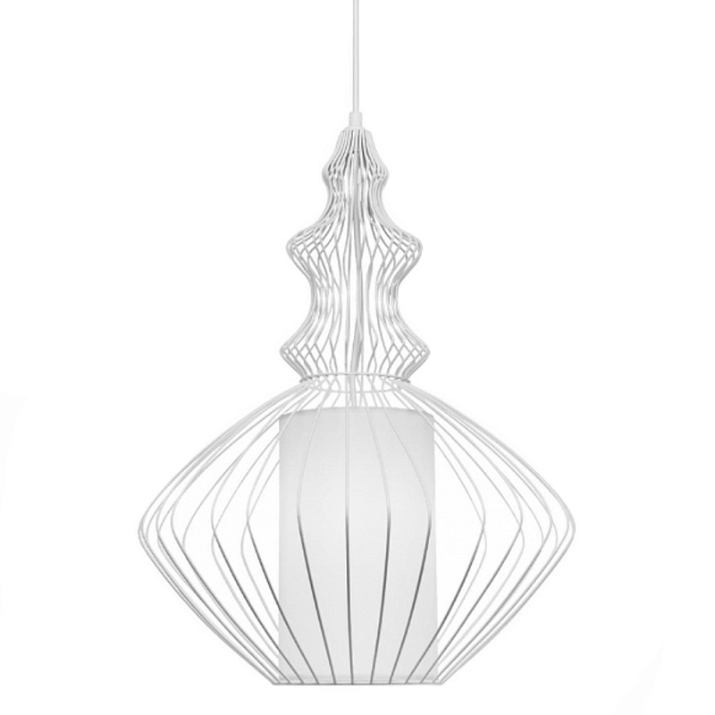 Подвесной светильник Wire Dream Pendant 2 Белый Белый Подвесной светильник Wire Dream Pendant 2 Белый Белый в Липецке | Loft Concept