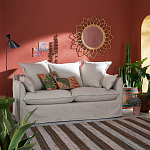 Зеркало из ротанга в форме цветка WICKER MIRROR 90 варинант исполнения - 3 | Loft Concept в Липецке