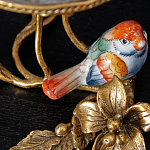 Чаша на ножке из стекла с бронзовыми элементами Bronze Branch варинант исполнения - 2 | Loft Concept в Липецке