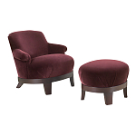 Премиальное Кресло с пуфом Turin варинант исполнения - 1 | Loft Concept в Липецке