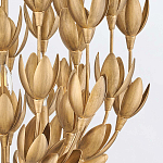 Люстра золотого цвета из множества металлических лепестков в форме тюльпанов Hinkley варинант исполнения - 7 | Loft Concept в Липецке