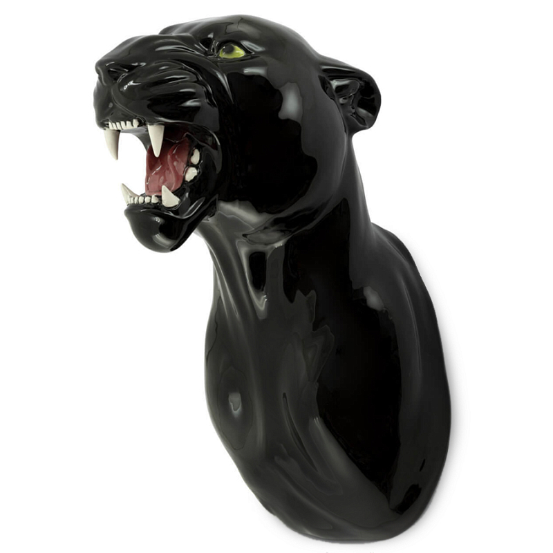 Аксессуар на стену Пантера Abhika LEOPARD HEAD HANGING Черный Аксессуар на стену Пантера Abhika LEOPARD HEAD HANGING Черный в Липецке | Loft Concept
