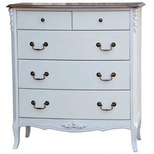 Высокий деревянный комод в стиле прованс Montmartre Provence Chest of Drawers