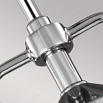 Подвесной светильник цвета хром с рифленым стеклянным цилиндрическим плафоном в современном стиле Feiss варинант исполнения - 4 | Loft Concept в Липецке