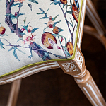 Барный стул из массива бука с изображением птиц и цветов  Beige Green Chinoiserie Garden Chair варинант исполнения - 6 | Loft Concept в Липецке