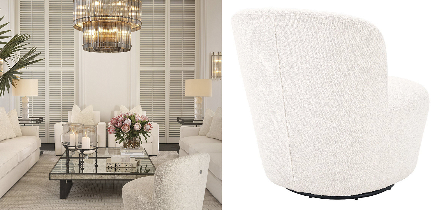 Кресло Eichholtz Swivel Chair Doria Кресло Eichholtz Swivel Chair Doria - Loft-Concept в Липецке