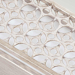 Бра прямоугольное в серебрянном цвете с ажурной решеткой Feiss варинант исполнения - 4 | Loft Concept в Липецке