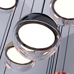 Люстра каскадная с черным круглым основанием 27 подвесов Celestial Waltz варинант исполнения - 4 | Loft Concept в Липецке