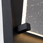 Настенный фонарь уличный прямоугольный черного цвета со стеклом с пузырьками Eurofase варинант исполнения - 3 | Loft Concept в Липецке