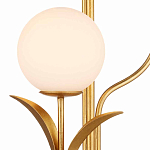 Торшер с золотым каркасом в виде стебля с листьями Inspired by Nature варинант исполнения - 2 | Loft Concept в Липецке