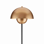 Торшер с куполообразным абажуром на чёрном мраморном основании Riverside Floor Lamp варинант исполнения - 1 | Loft Concept в Липецке