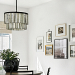 Люстра круглая с подвесками из натурального перламутра Nacre варинант исполнения - 3 | Loft Concept в Липецке