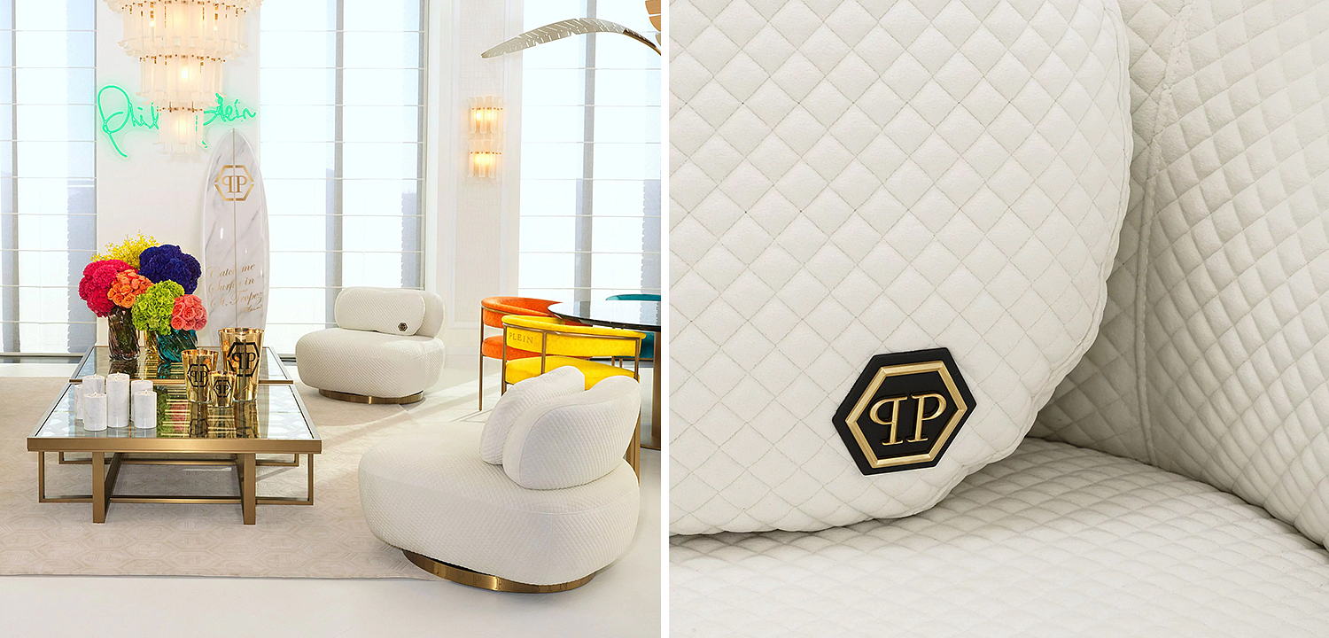 Кресло Philipp Plein Chair Signature White Кресло Philipp Plein Chair Signature White - Loft-Concept в Липецке
