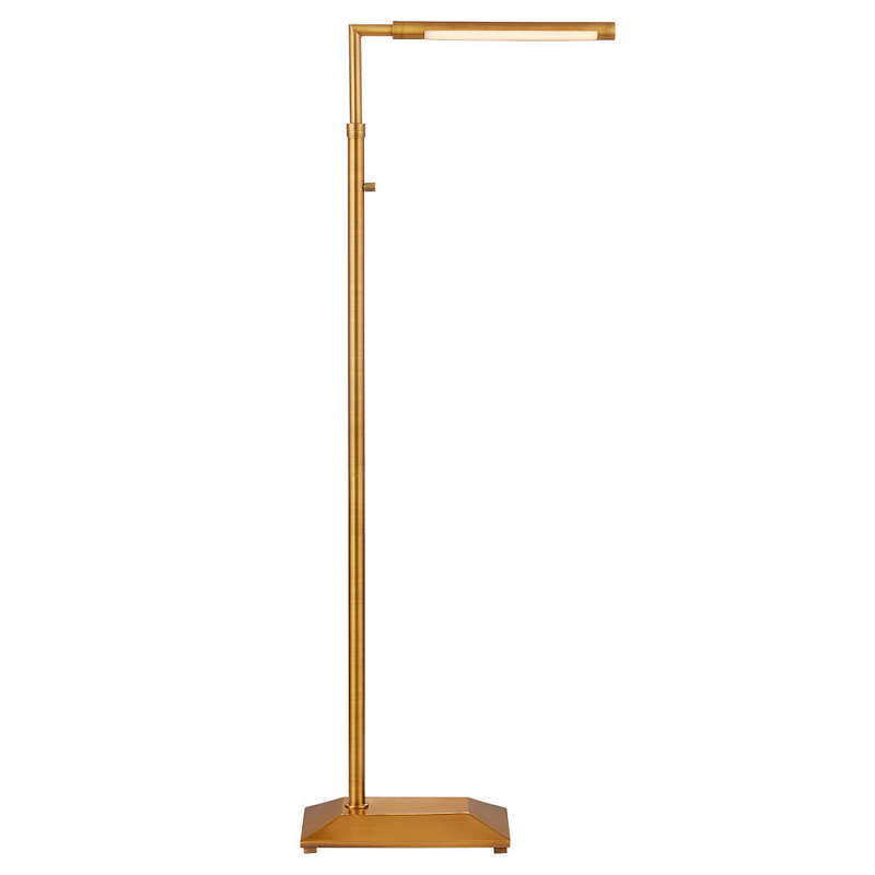 Торшер светодиодный поворотный Agile Floor Lamp Темная бронза Латунь Античная полированная Торшер светодиодный поворотный Agile Floor Lamp Темная бронза Латунь Античная полированная в Липецке | Loft Concept