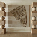 Декор настенный в Эко стиле рафия Malibu wall panel варинант исполнения - 2 | Loft Concept в Липецке