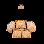 Люстра двухъярусная с текстурными овальными абажурами Splendor Palace Style варинант исполнения - 1 | Loft Concept в Липецке