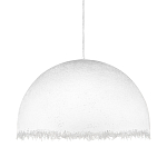 Подвесной светильник в форме купола белого цвета с ажурной бахромой Tactile Line варинант исполнения - 1 | Loft Concept в Липецке