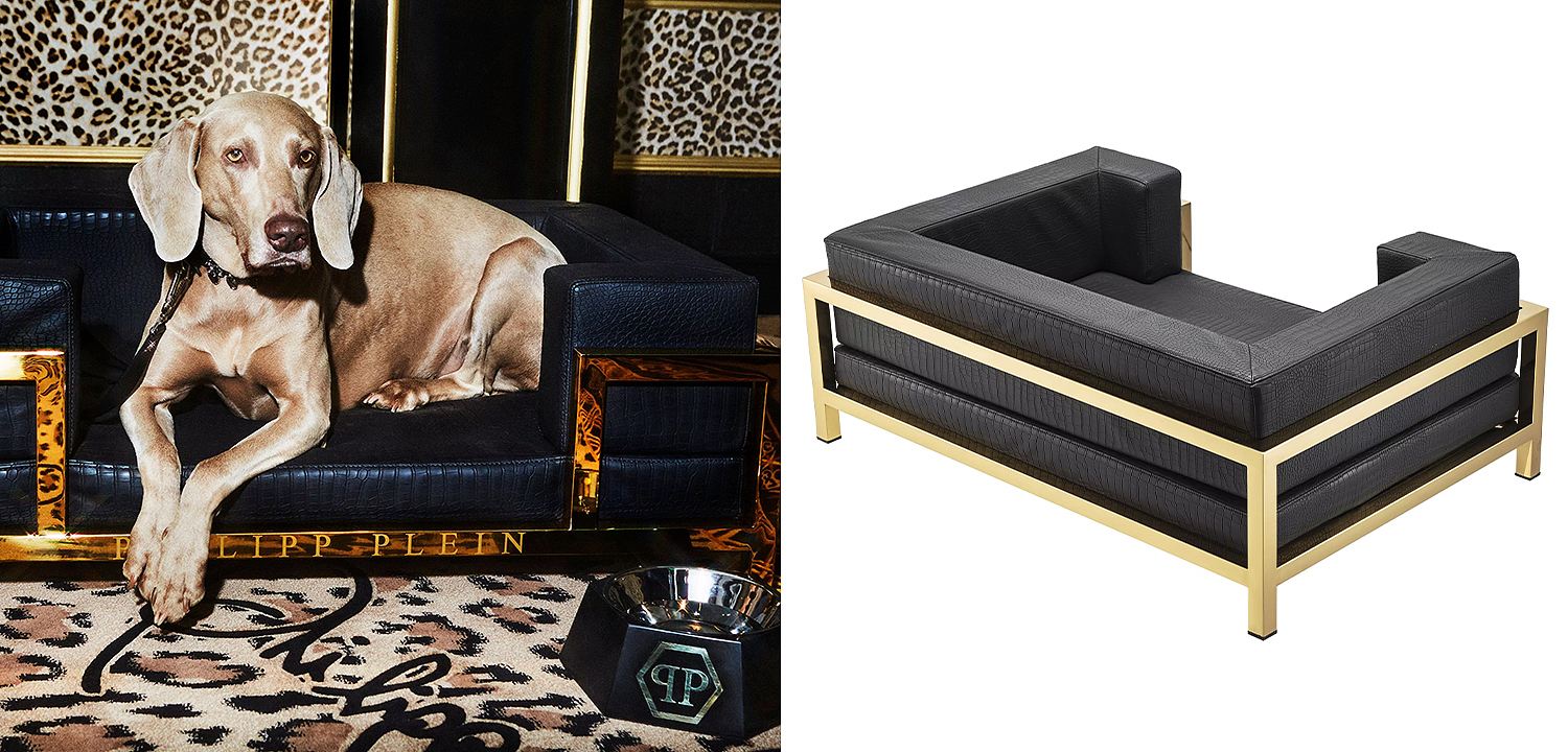 Лежанка для домашних животных Philipp Plein Dogbed High Conic Limited XL Gold Лежанка для домашних животных Philipp Plein Dogbed High Conic Limited XL Gold - Loft-Concept в Липецке