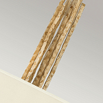 Люстра подвесная с широким белым текстильным абажуром и вертикальными декоративными элементами Hinkley варинант исполнения - 5 | Loft Concept в Липецке