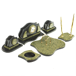 Настольный письменный набор из змеевика из 7-ми элементов Successful Leader варинант исполнения - 2 | Loft Concept в Липецке