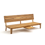 Садовый диван-трансофрмер Kate серый варинант исполнения - 2 | Loft Concept в Липецке