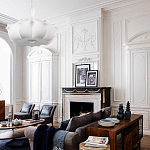 Подвесной светильник с белым фигурным абажуром и мягкими волнистыми краями Cloud Motion  варинант исполнения - 20 | Loft Concept в Липецке