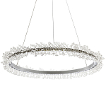 Кольцевая люстра с хрустальным декором Rowan Crystal Ring Chrome Horizontal Chandelier варинант исполнения - 1 | Loft Concept в Липецке