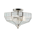Потолочный светильник шестигранной формы с прозрачными стеклянным плафоном Elstead Lighting варинант исполнения - 5 | Loft Concept в Липецке
