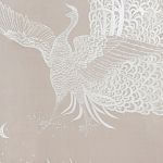 Обои ручная роспись в стиле Арт-деко Whistler Peacocks Special Colourway on Almost Mauve dyed silk варинант исполнения - 2 | Loft Concept в Липецке