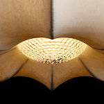 Подвесной светильник с белым фигурным абажуром и мягкими волнистыми краями Cloud Motion  варинант исполнения - 7 | Loft Concept в Липецке