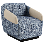 Дизайнерское Кресло William с кожаными подлокотниками  варинант исполнения - 1 | Loft Concept в Липецке